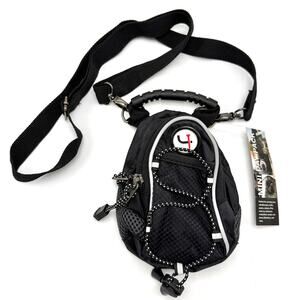 Mini Day Pack Small Black Crossbody Belt Bag Pouch Golf Travel Hiking Short Par4